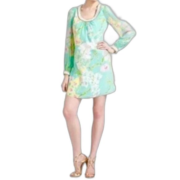Lilly Pulitzer Madly Glamorous Harper Beaded Shift Dress 100% Silk Women Size 6 - Picture 2 of 15